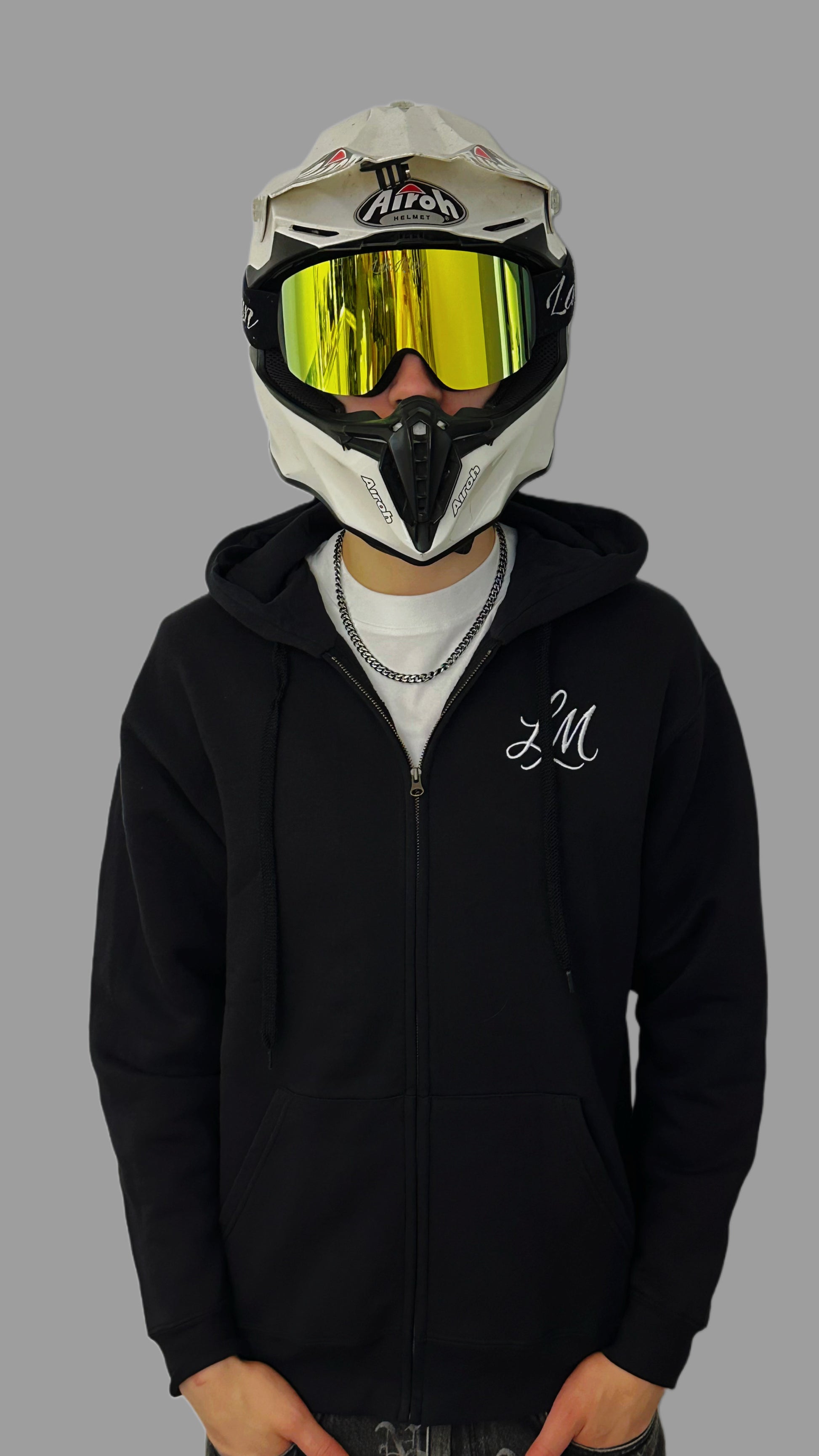 Zipped huppari musta